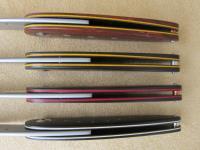 Spine view showing coloured liners